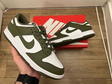 Nike Dunk Low Medium Olive W Uk 7 5 Eu 42 Us 10 Dd1503 120 Nuove Eur