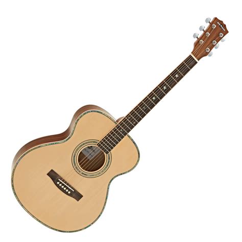 Deluxe Folk Acoustic Guitar By Gear4music Zebrano Gear4music