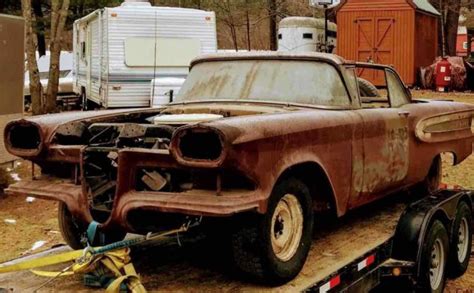 Rare But Major Project 1958 Edsel Citation Convertible Barn Finds