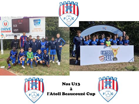 Actualité Nos U13 à l Atoll Beaucouzé Cup club Football Sablé FC