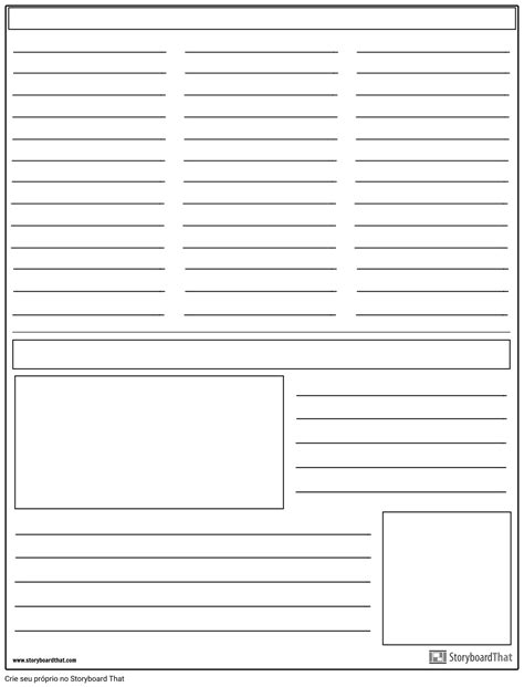 P Gina De Jornal Storyboard Por Pt Examples