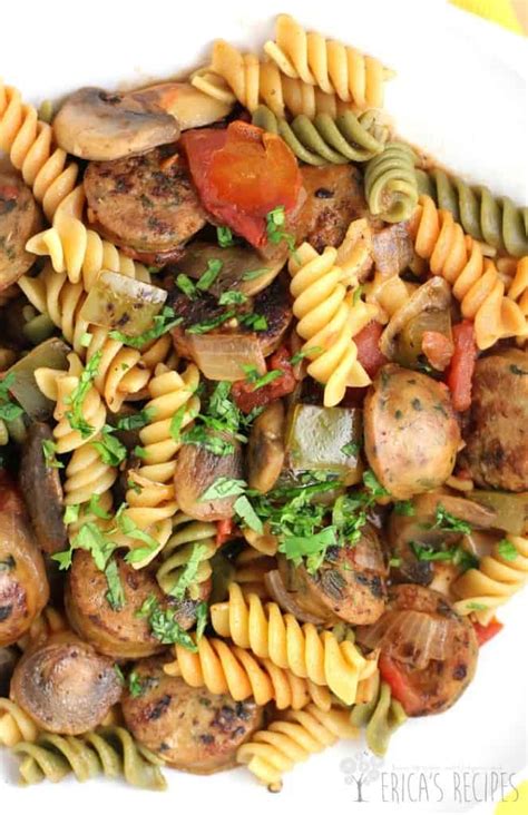 Weeknight Sausage And Pepper Pasta Erica S Recipes