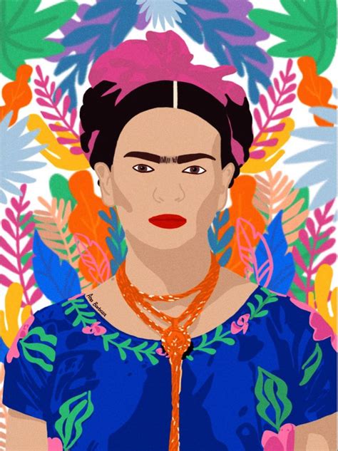 Ilustración de Frida Kahlo Disney characters Character Art