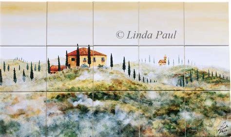 Tuscan Tile Murals Kitchen Backsplashes Tuscany Art Tiles