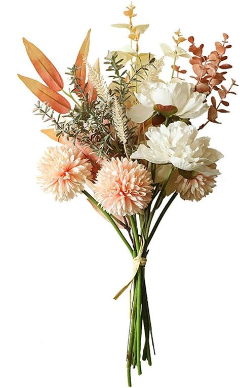 Homcomoda Artificial Flower Bouquet Wedding Flower Bouquets Faux Floral