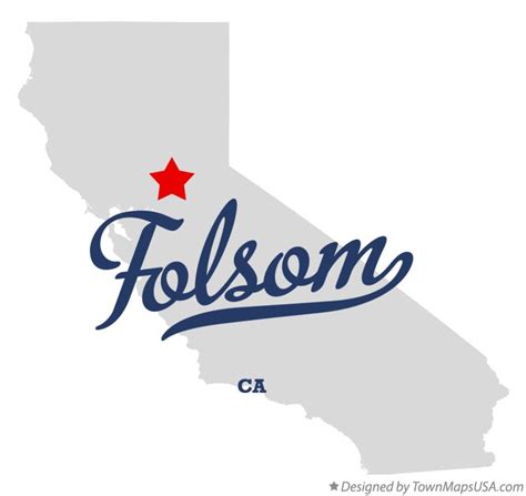 Map of Folsom, CA, California