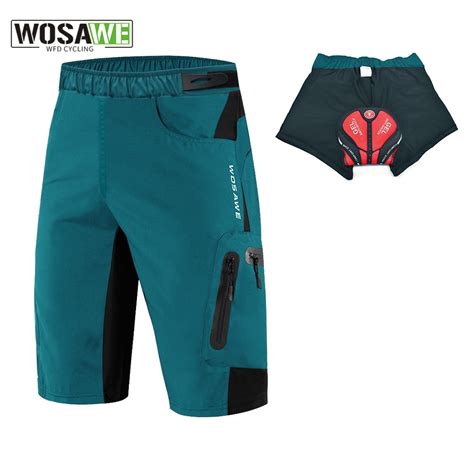 WOSAWE Summer Men S Cycling Shorts Mountain Bike Shorts Breathable