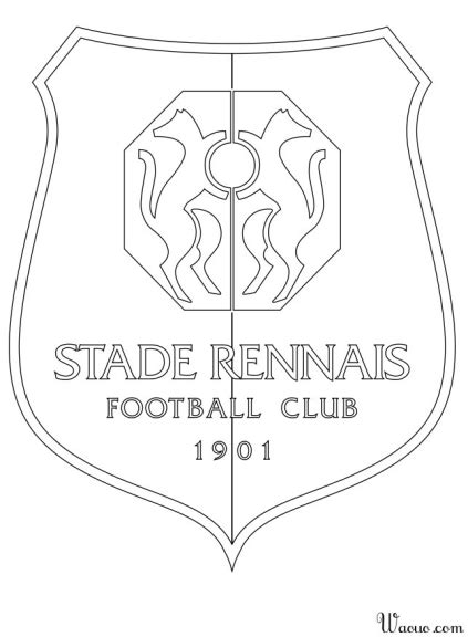 Dibujo del estadio del club de fútbol de Rennes para colorear y imprimir