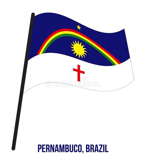 Bandera De Pernambuco Estado Del Brasil Stock de ilustración