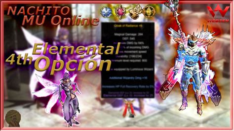 Mu Online Agregando Opciones Elementales A Alas 4th YouTube