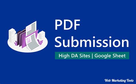 500 Free PDF Submission Sites List 2024 High DA Backlinks