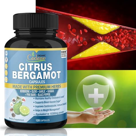 Citrus Bergamot Capsules 10 300 Mg With Berberine Supplement To Reduce