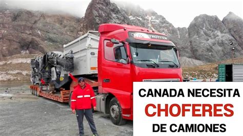 Oportunidad De Trabajar En Canad Como Camionero Emigra Youtube