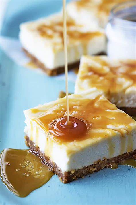 Salted Caramel Cheesecake Bars Creme De La Crumb