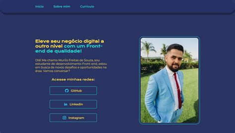 Projeto Desafio P Gina Curriculo Html E Css Cabe Alho Footer E