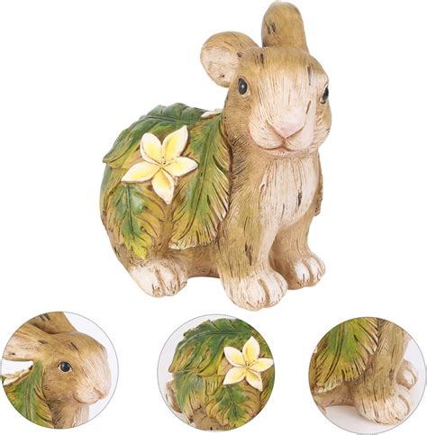 Amazon Housoutil 1pc Rabbit Garden Decoration Garden Bunny Statues