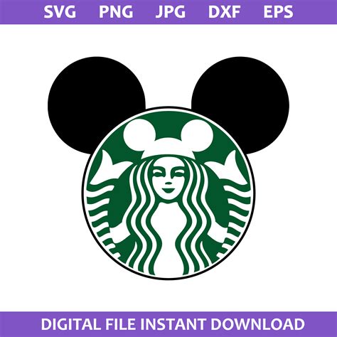 Mickey Starbucks Logo Svg Disney Coffee Svg Starbucks Coff Inspire Uplift