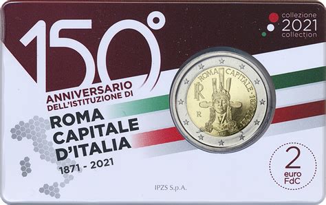 Italien Euro Rom Jahre Hauptstadt Italiens Coincard