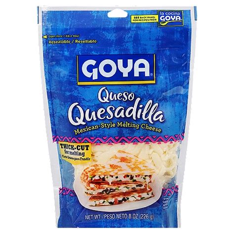Goya Queso Quesadilla Mexican Style Melting Cheese 8 Oz Gourmet