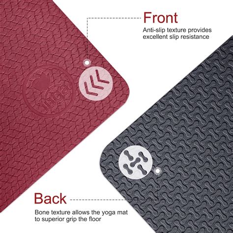 Iuga Yoga Mat Non Slip Anti Tear Yoga Mats Eco Friendly Hot Yoga Mat