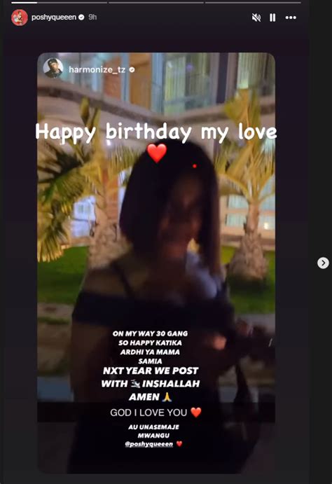 Harmonizes Girlfriend Poshy Queen Pampers Him With Love On His Birthday