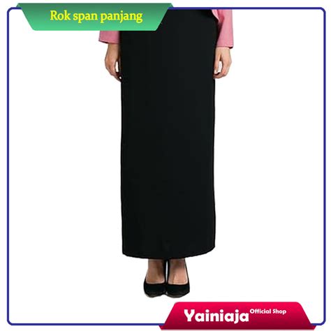 Jual Rok Span Panjang Scuba Premium Rok Pensil Kerja Maxi Skirt