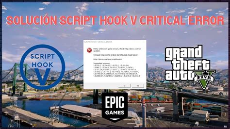 Solucionar Error Script Hook V Critical Error De Gta Diciembre