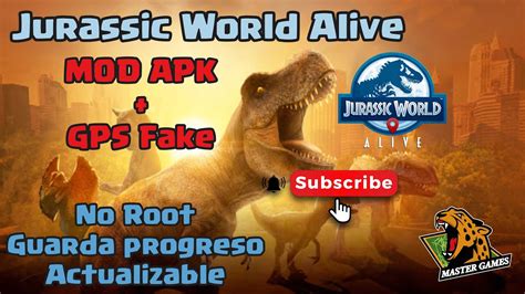 Jurassic World Alive Mod Apk Gps Fake Guarda Progreso No Root Actualizado Youtube