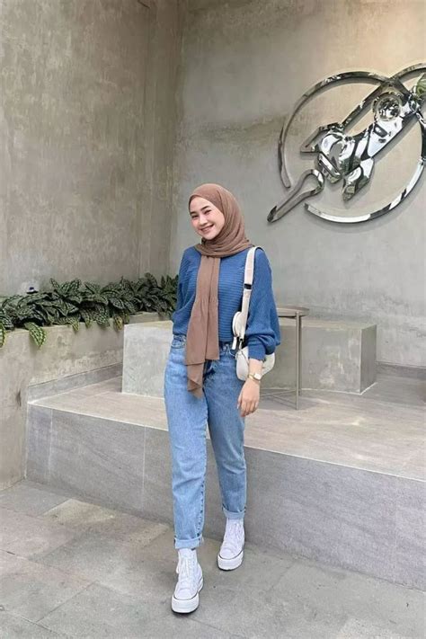 OOTD Hijab Kekinian Ootd Hijab Hijab Casual Hijabi Outfits Casual