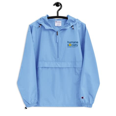 Embroidered Champion Packable Jacket Humane Society Of Elkhart County