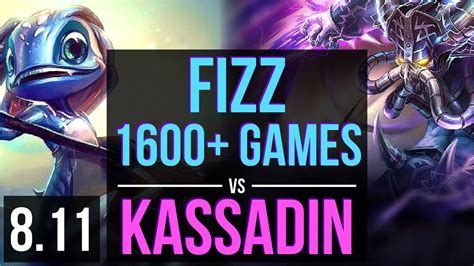 Fizz Vs Kassadin Mid ~ 1600 Games Kda 1823 Legendary ~ Korea