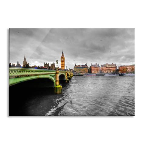 Brayden Studio London With The Thames And Big Ben No Frame Print On