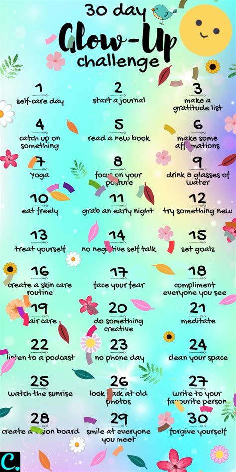 The Ultimate 30 Day Glow Up Challenge Artofit