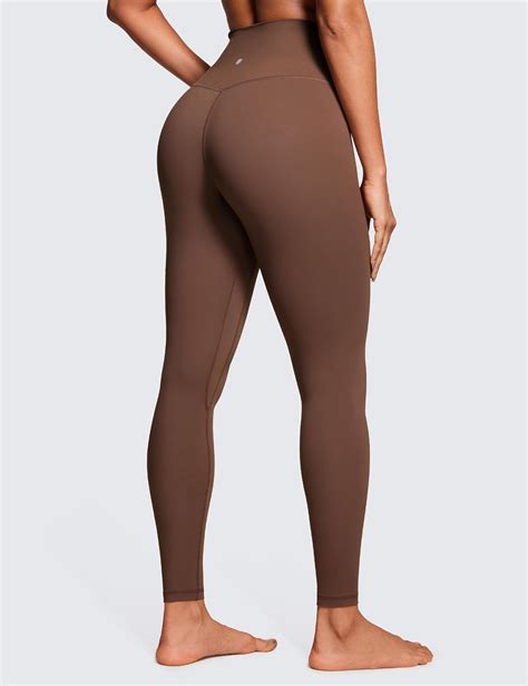 CRZ YOGA Womens Brushed Naked Feeling Workout Leggings 25 28 High