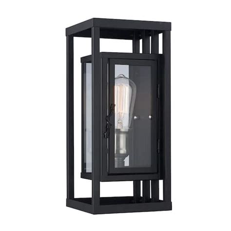 Bel Air Lighting Showcase 13 In 1 Light Black And Brushed Nickel Outdoor Wall Light Fixture