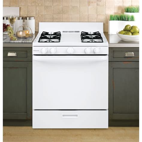 Hotpoint 30 In 4 Burners 48 Cu Ft Freestanding Natural Gas Range