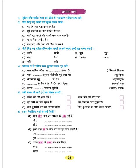 Class Hindi Grammar Chapter Shabd Vichar For Session Off