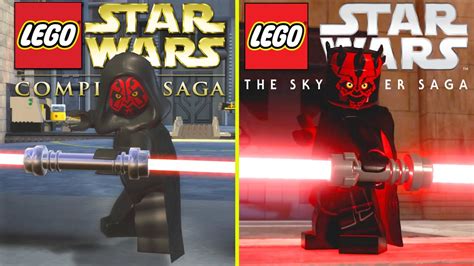 Lego Star Wars The Skywalker Saga Vs The Complete Saga Early Graphics Comparison Youtube