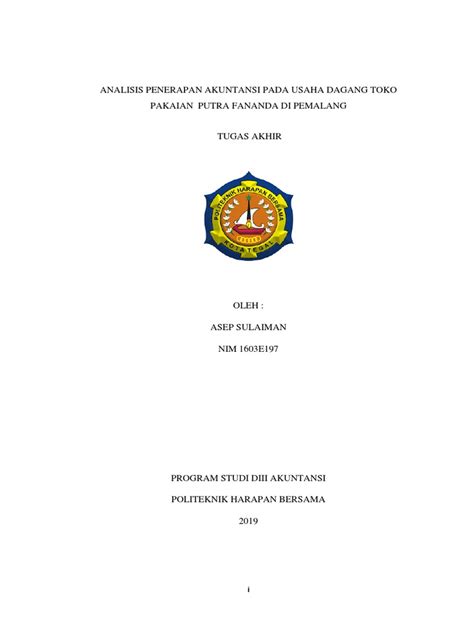 Tugas Akhir 2019 Pdf