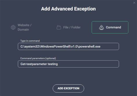 Configuring Antivirus Exceptions