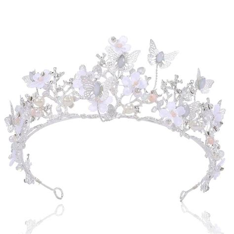 Unicra Queen Crown Butterfly Tiaras And Crowns Rhinestone Tiara Vintage Bridal Wedding Crown