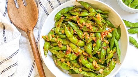 Spicy Garlic Edamame Recipe