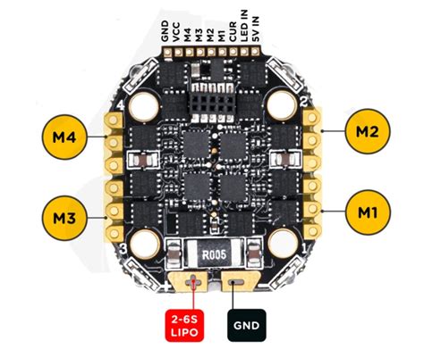 16x16mm Flywoo Goku F411 V21 Stack F4 Flight Controller W Onboard Led