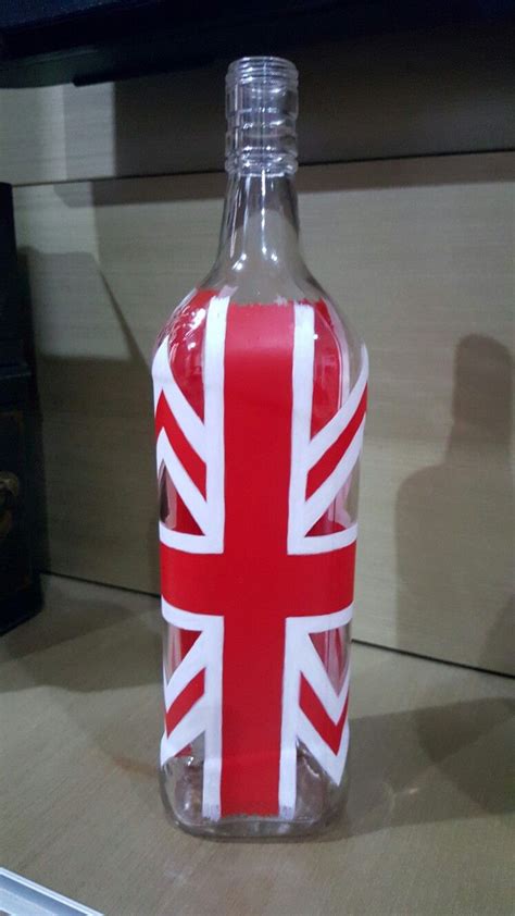 Uk Flag Bottle Whisky Bottle Vodka Bottle Water Bottle Uk Flag