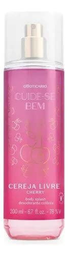 Body Splash Deo Colônia Cuide se Bem Cereja Livre 200ml Frete grátis