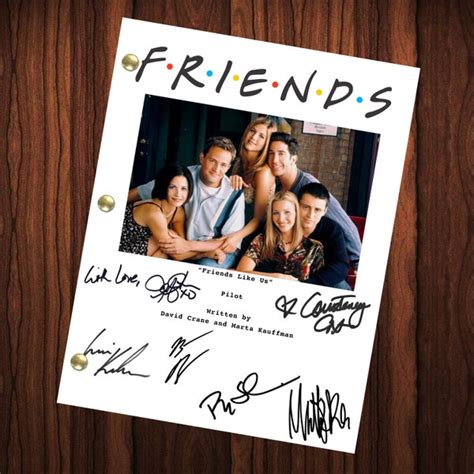 friends script signed etsy uk