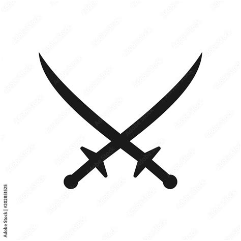 sword logo. security icon. guardian symbol. vector eps 08. Stock Vector ...