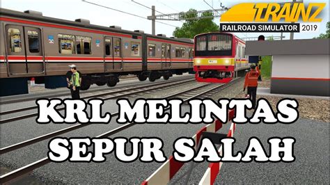 KRL JR 205 MELINTAS SEPUR SALAH AKIBAT KRL ANJLOK DI PJL SUDIMARA