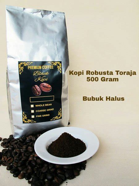 Jual KOPI TORAJA 500 GRAM KOPI ROBUSTA TORAJA 500 GRAM BUBUK HALUS