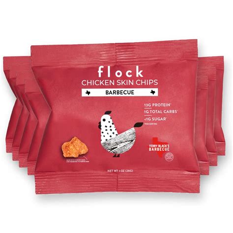 Amazon Flock Keto Chicken Skin Chips Made In USA Terry Black S